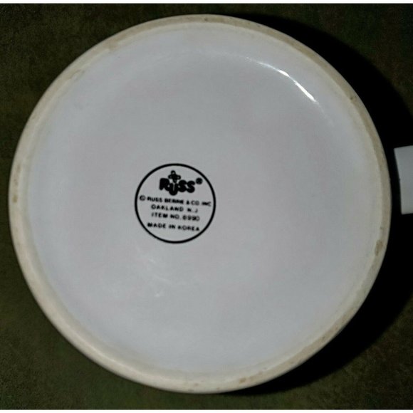 Golf coffee cup mug Russ Berrie 3D Golf Ball Tee Flags golfers clubs upcycle - Picture 4 of 4